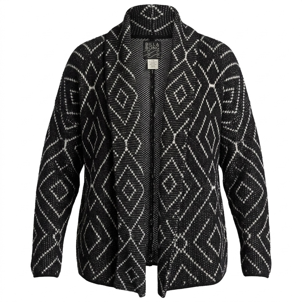 Billabong Black and White Diamond Cardigan